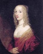 Gerard van Honthorst Portrait of Luise Hollandine, in fact Louise Maria, Pfalzgrafin bei Rhein oil painting reproduction
